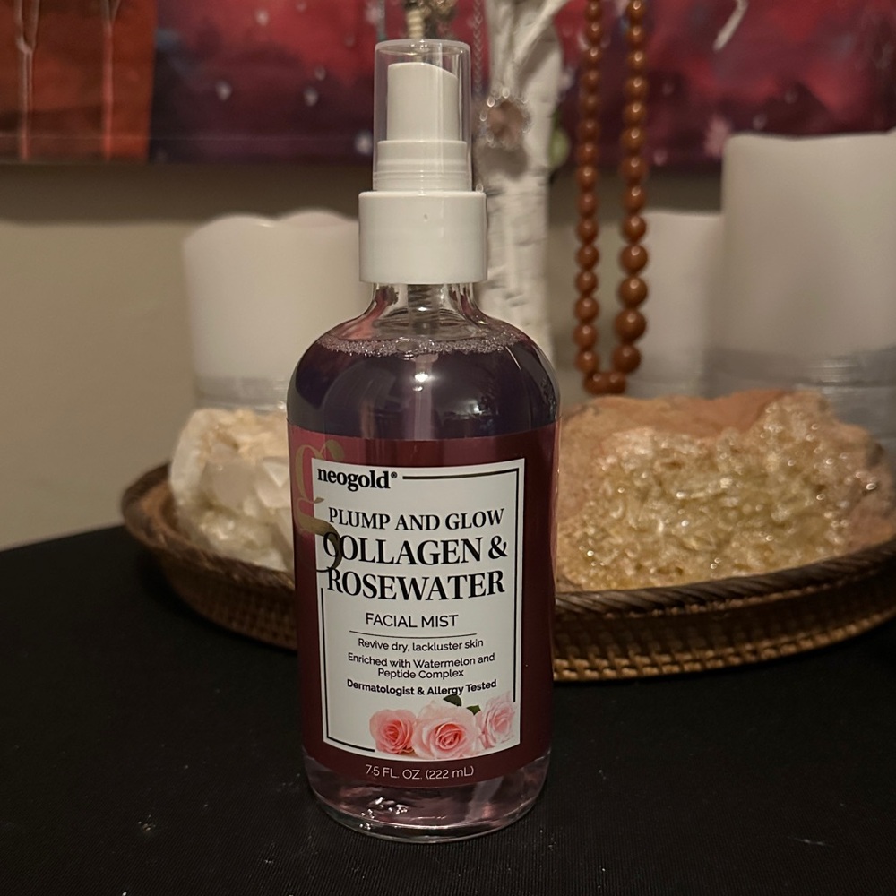 Neogold Plump and Glow Collagen & Rosewater Facial Mist - Pink
